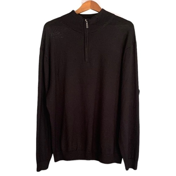 turnberry Other - Turnberry Extra Fine Merino Wool 1/4 Zip Mens Pullover Sz L
